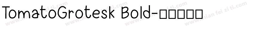TomatoGrotesk Bold字体转换